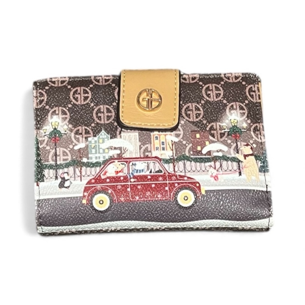 Giani Bernini Holiday Wallet – Seasonal Winter Print – NWT – Rare